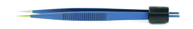 Blue Titanium Jewelers Bipolar Forceps Straight